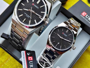 NAVIFORCE Luxury Couple Quartz Watch Set for Men and Women