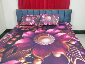 প্রিমিয়াম 3D ফুল ডিজাইন বেড শিট