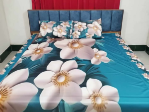 প্রিমিয়াম 3D ফুল ডিজাইন বেড শিট