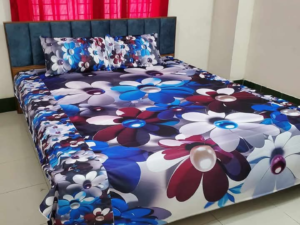 প্রিমিয়াম 3D ফুল ডিজাইন বেড শিট