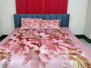 প্রিমিয়াম 3D ফুল ডিজাইন বেড শিট